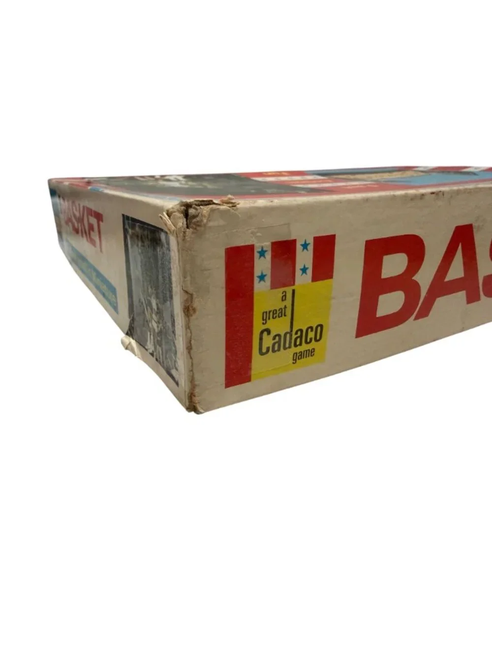 Bas-Ket Vintage 1973 Cadaco No. 165 Miniature Basketball Game Works